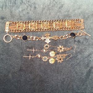 Lucky Brand bracelets and earrings